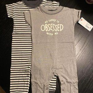 Cat & Jack 12M 2-Pack of Onesies